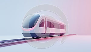 Neumorphic White User Interface Web Button For Train Trip Journey