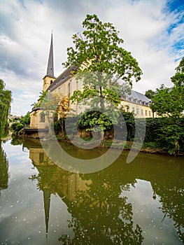 Neumunster Abbey inold town of Luxembourg