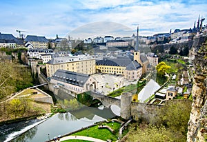 NeumÃ¼nster Abbey from Luxembourg city