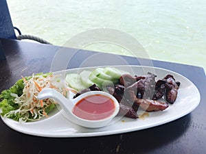 Neur Dad Diew Thai Fried Sun Dried Beef