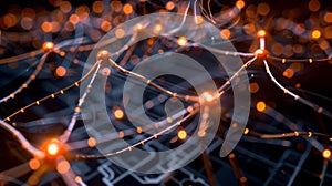 Neural Network Abstract: Artificial Intelligence, Deep Learning Concept