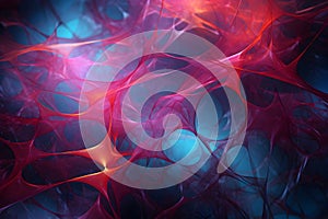 Neural network abstract background. AI generative