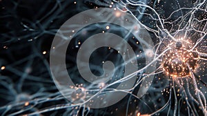 Neural Network Abstract Background. Artificial Intelligence & Deep Learning Concept