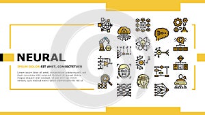 Neural Network And Ai Landing Header Vector