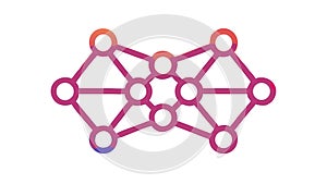 Neural Network AI Machine Learning Technology Brain Vector, vector design Generative AI