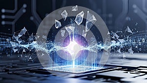 Neural Network and Artificial Intelligence Concept