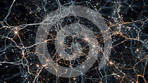 Neural Network, Brain Activity, Synapse, Connection Points, Data Transfer