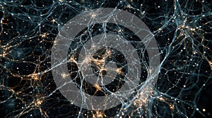 Neural Network Connection Abstract Background, Communication System