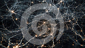 Neural Network Connections: Artificial Intelligence, Data Science Abstract Background