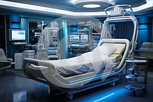 Neural network fine tunes hospital recovery room, providing cozy beds and equipment