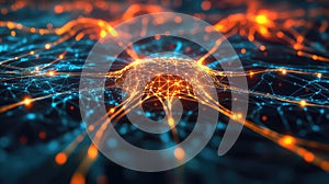 Neural network forming connections and processing data