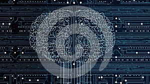 A Neural network icon representing the artificial intelligence technique used for pattern recognition created with Generative AI
