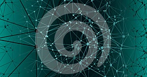 Ai machine learning signal process algorithm concept, digital wires transformation