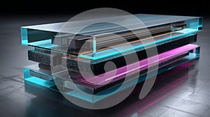 Neural Network Layers: High-Speed Data Processing Flow between Convolutional Blocks and AI Architecture.