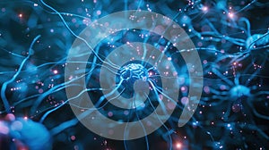 Neural network processing big data with artificial intelligence