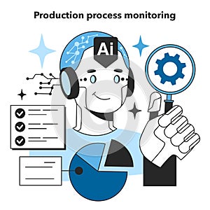 Neural network in production process monitoring. Self-learning computing