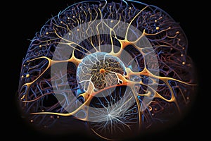 neural network simulation, with real-time processing and visualization of its internal workings