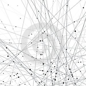 Neural Networks. Artificial intelligence and deep learning concept. Lines and Nodes connected into cells computer web. Science