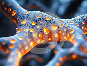 Neural networks complex interconnected patterns inspired by brain neurons, for AI branding