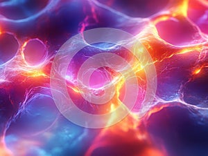 Neural networks complex interconnected patterns inspired by brain neurons, for AI branding