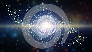 Neural networks depicting the interconnectedness and complexity