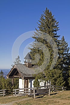 Neureuth chapel in the Mangfall mountains