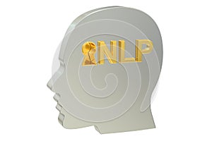 Neuro-linguistic programming NLP concept photo
