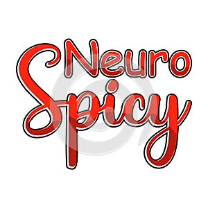 Neuro Spicy Design Vector Illustration Clipart photo