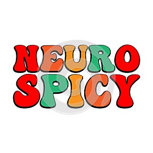 Neuro Spicy Design Vector Illustration Clipart photo