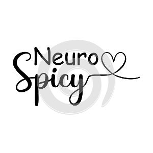 Neuro Spicy Design Vector Illustration Clipart photo