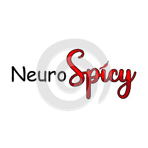 Neuro Spicy Design Vector Illustration Clipart photo