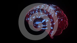Neuro technology for human brain concept 3d render. Artificial intelligence