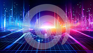 Neuro waves, 3D background