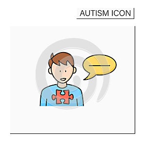 Neurodevelopmental disorder color icon