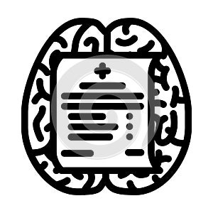 neurological treatment neuroscience neurology line icon vector illustration