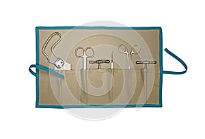 Neurology instruments in canvas wrap