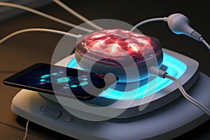 neuromodulation device charging on a wireless pad