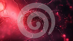 Neuron Cell Network Microscopic Visualization