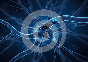 Neuron network microscopic detail