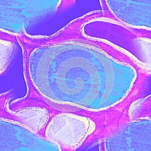 Neuron System. Neuro Swirled Artwork. Bright Neuron System. Funky Spiral Sketch. Abstract Background. Cyberpunk Colors Art.