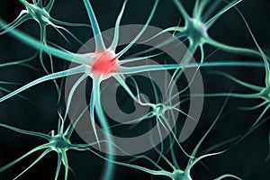 Neurons abstract background