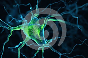 Neurons abstract background