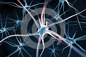 Neurons abstract background