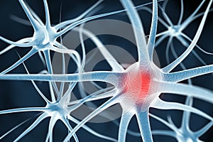 Neurons abstract background