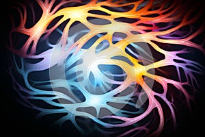 neurons abstract background vector illustration