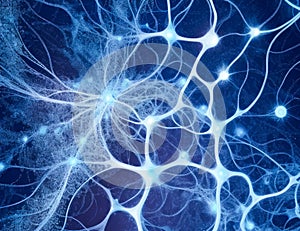 Neurons background. Abstract illustration