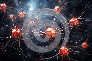 Neurons in the brain. Neuron model