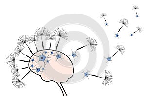 Neurons flying away in Alzheimer's Disease