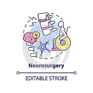 Neurosurgery concept icon