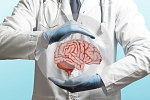 Neurosurgery. Treating of a brain